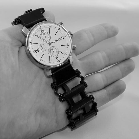 Link- watch adapter compatible with LEATHERMAN TREAD LT - Black (Lug size 22mm, Black, TREAD LT) in Saudi Arabia