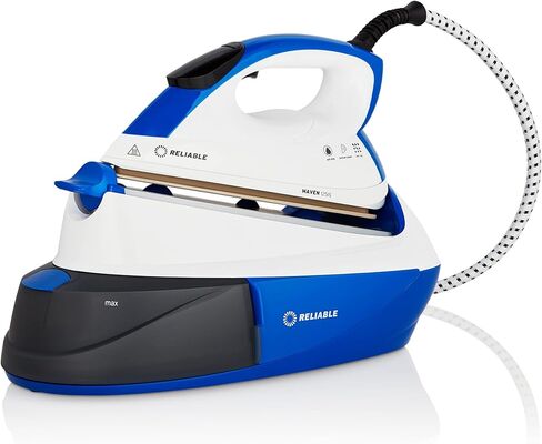 Reliable 125IS Maven Steam Iron - 1500W Ironing Station with Ceramic Soleplate, Iron Lock for Easy Carry, 1 Ltr Removable Water Tank and Auto Shut-Off, Digital Display, Continuous Home Steam Iron in Saudi Arabia