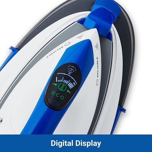 Reliable 125IS Maven Steam Iron - 1500W Ironing Station with Ceramic Soleplate, Iron Lock for Easy Carry, 1 Ltr Removable Water Tank and Auto Shut-Off, Digital Display, Continuous Home Steam Iron in Saudi Arabia