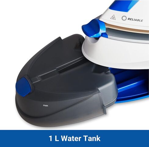 Reliable 125IS Maven Steam Iron - 1500W Ironing Station with Ceramic Soleplate, Iron Lock for Easy Carry, 1 Ltr Removable Water Tank and Auto Shut-Off, Digital Display, Continuous Home Steam Iron in Saudi Arabia