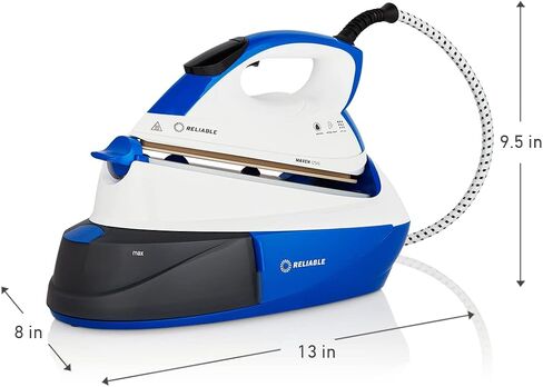 Reliable 125IS Maven Steam Iron - 1500W Ironing Station with Ceramic Soleplate, Iron Lock for Easy Carry, 1 Ltr Removable Water Tank and Auto Shut-Off, Digital Display, Continuous Home Steam Iron in Saudi Arabia