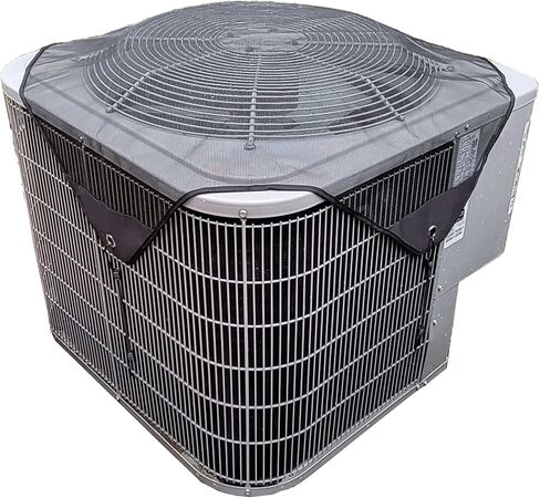 Air Conditioner Covers for Outside Units Central Ac Cover Leaf Guard Heavy Duty Mesh AC Defender for Outdoor Square Units, All Season Black (28 X 28 Inch) in Kuwait