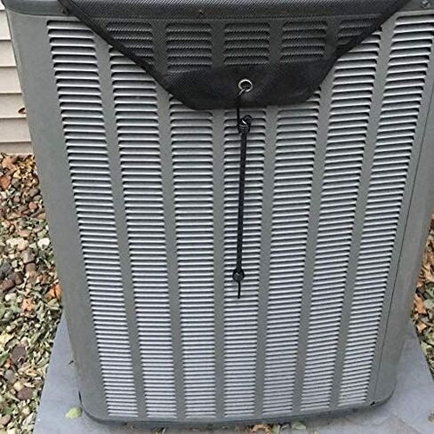 Air Conditioner Covers for Outside Units Central Ac Cover Leaf Guard Heavy Duty Mesh AC Defender for Outdoor Square Units, All Season Black (28 X 28 Inch) in Kuwait