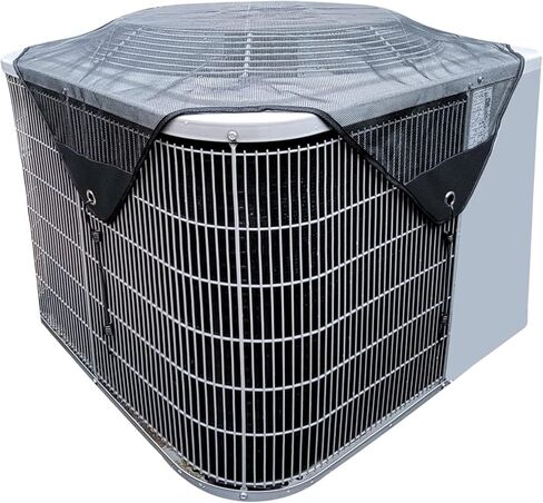 Air Conditioner Covers for Outside Units Central Ac Cover Leaf Guard Heavy Duty Mesh AC Defender for Outdoor Square Units, All Season Black (28 X 28 Inch) in Kuwait