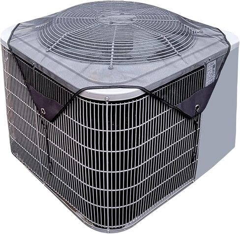 Air Conditioner Covers for Outside Units Central Ac Cover Leaf Guard Heavy Duty Mesh AC Defender for Outdoor Square Units, All Season Black (28 X 28 Inch) in Kuwait