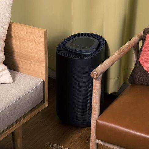 Sans HEPA 13 Air Purifier - Black - 1560ft² Ultra-Quiet Home Air Purifier, Pre-Filter, Activated Carbon, UV-C Light, Protect from Odors, Smoke, Pollutants, Allergens, Dust, Dander, Harmful Chemicals in Saudi Arabia