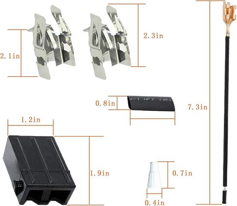 MP22YA For Hardwick & Jenn Air & Kenmore & Norge & Whirlpool Electric Range Stove 6 Pack Electric Range Burner Element Unit Set - 2 MP15YA 6" and 2 MP21YA 8"and 2 330031 Receptacle kits in Saudi Arabia