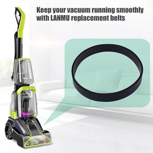 مجموعة حزام المكنسة البديلة لموديلات Bissell ProHeat 2X Revolution 1548، 1550، 1551، مقارنة بالقطع رقم 1606419 و1606418 و1606428 (6 عبوات) in Kuwait