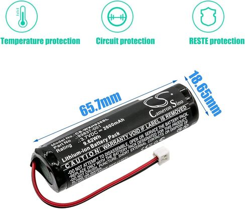 3.7V 2600mAh Replacement Battery for Wahl Magic Clip Machine Senior, Senior Cordless, Sterling 4, Designer, Super Taper Cordless, Beretto Black Stealth, Legend, Part No. 93837-001 93837-200 in Saudi Arabia