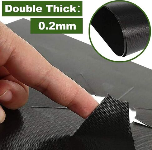 أغطية موقد KICNIC باللون الأسود، 10 عبوات، بطانات حماية لنطاق الغاز بسمك مزدوج 0.3 مم، أغطية بطانة موقد 10.6 بوصة × 10.6 بوصة، أغطية موقد غاز غير لاصقة، مقاومة للحرارة، قابلة لإعادة الاستخدام in Kuwait