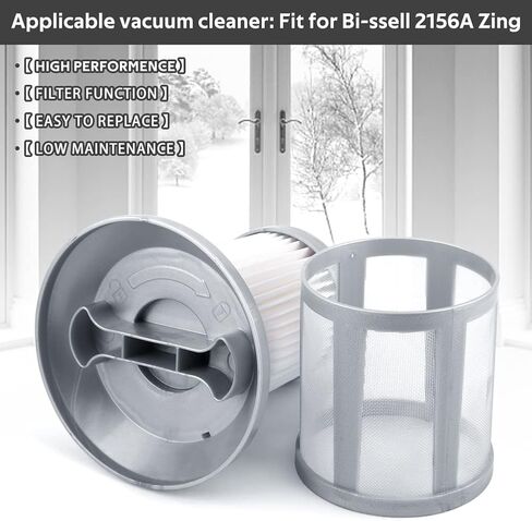 فلتر 2156A للمكنسة الكهربائية Bissell Zing Canister 2156A، 1665، 16652، 1665W استبدال الفلتر قطعتين، رقم الجزء 1613056 in Kuwait