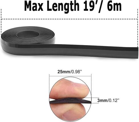 exrepar 19 Feet Boundary Strips Magnetic Tape Markers Compatible for Neato Shark ION IQ Robot Vacuum,Eufy RoboVac 30 Robotic xiaomi Roborock S5,Magnetic Botboundary Strips Bot Boundary Marker Strip in Saudi Arabia