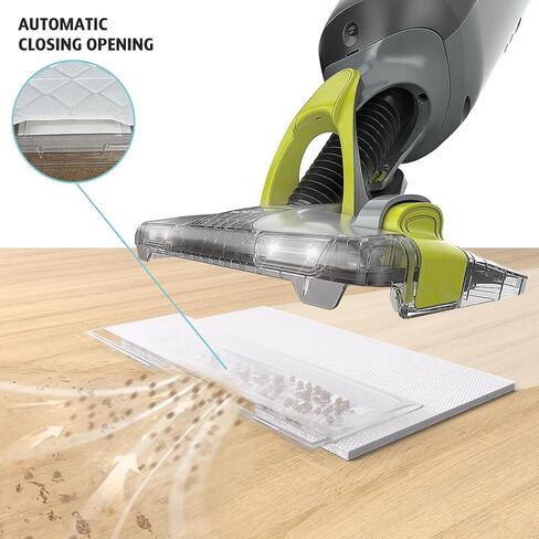 AIR U + 10 عبوات ممسحة فراغية قابلة لإعادة التعبئة لسمك القرش VACMOP VM252 VM200 VM190 VM250 VM251 VM200C VM252C QM250 VC205 وسادة استبدال ممسحة أرضية صلبة لاسلكية in Kuwait