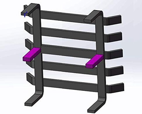 Hi-Flame Log Grate Heavy Duty Solid Steel Burning Fireplace Wood Stove Firewood Holder, 13 INCH, 13 x 10 x 4 Inch Matt Black in Kuwait
