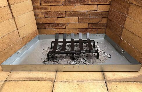 Hi-Flame Log Grate Heavy Duty Solid Steel Burning Fireplace Wood Stove Firewood Holder, 13 INCH, 13 x 10 x 4 Inch Matt Black in Kuwait