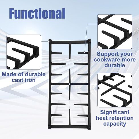WB31X27150 Gas Stove Grate Replacement for GE, Replaces Jxgrate1 General Electric Burner Center Middle Grates Griddle Parts, Range Surface Cast Iron Rack Griddle for JGBS66REKSS in Kuwait