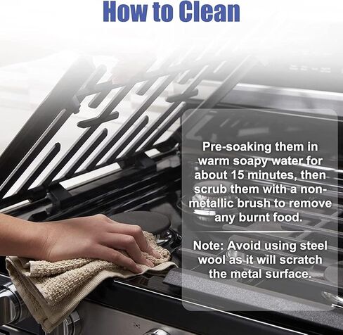 WB31X27150 Gas Stove Grate Replacement for GE, Replaces Jxgrate1 General Electric Burner Center Middle Grates Griddle Parts, Range Surface Cast Iron Rack Griddle for JGBS66REKSS in Kuwait