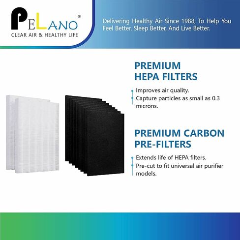 115115 Filter Replacements C535 Replacement Filters For Winix PlasmaWave C535, 5300, 6300, 5300-2, 6300-2, P300, 9000, 5000, 5000B Air Purifier, for Winix Size 21 Filter A - 2 Pack Hepa in Saudi Arabia