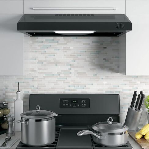 GE JVX3300DJWW Under Cabinet Range Hood, 200 CFM, White in Saudi Arabia