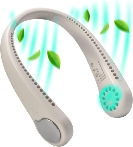 BIGTREE Portable Neck Fan Hands Free Bladeless Fan 360° Cooling Super Quiet No Hair Twisting USB Powered Wearable Neck Fan Suitable for Traveling Sports Office in Kuwait