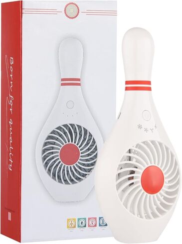 AUOTO Handheld Portable Fan Bowling Pin Fan Mini Small Personal USB Fan for Home Office Sports Travel Bodybuilding and face fan for makeup Festival Gift in Kuwait