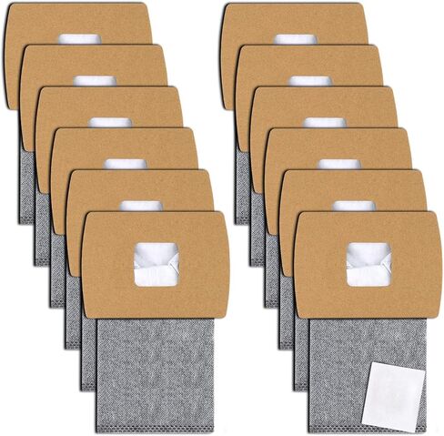 PETOX 12 حزمة PKBB12OF أكياس استبدال فراغ تناسب Oreck BB180 BB280 BB850 BB870 BB880 BB900 BB1000 BB1100 BB1200 MV160 وCC1600 مع 1 مرشح صغير in Kuwait