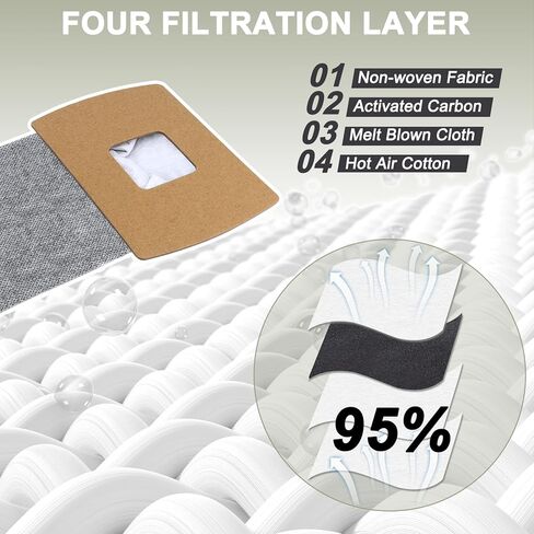 PETOX 12 حزمة PKBB12OF أكياس استبدال فراغ تناسب Oreck BB180 BB280 BB850 BB870 BB880 BB900 BB1000 BB1100 BB1200 MV160 وCC1600 مع 1 مرشح صغير in Kuwait