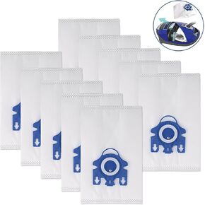 12 Pack AirClean 3D GN Vacuum Cleaner Bags Replacement for Miele GN,Classic C1,Complete C1 C2 C3,12-Pack Bags & 4 Sets Pre-motor and Post-motor Filters in Saudi Arabia