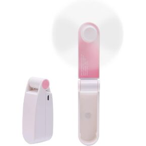 مروحة Supabear الشخصية المحمولة، مروحة جيب صغيرة محمولة، مراوح صغيرة قابلة للطي USB قابلة لإعادة الشحن للنساء والفتيات والسفر في الهواء الطلق، رياح قوية (وردي) in Kuwait
