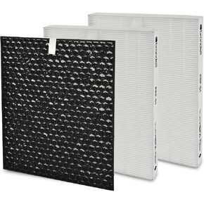 Brondell Air Purifier Replacement Filters for Revive - 1 yr. Standard Filter Pack - 2 True HEPA Filters, 1 Active Carbon Filter - Filters Dust, Smoke, and More. PRF-51