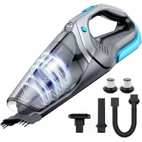 Oraimo 7500PA Handheld Vacuum Pet Hair, Detachable Battery Hand Held Vacuum Cordless with Anti Static Hair Brush, Hand Vacuum Cordless Rechargeable, 3Hrs Charged, Effective Pet Hair Stairs Baseboards in Kuwait