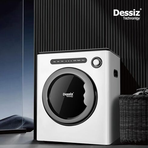 مجفف غسيل مدمج بسعة 9 رطل من EUASOO، قوي وسهل الاستخدام، آلة تجفيف الملابس المحمولة للمساحات الصغيرة، RVs والشقق هادئة، مجفف إضافي لآلات الغسيل الموجودة، ضمان التميز في التجفيف in Kuwait