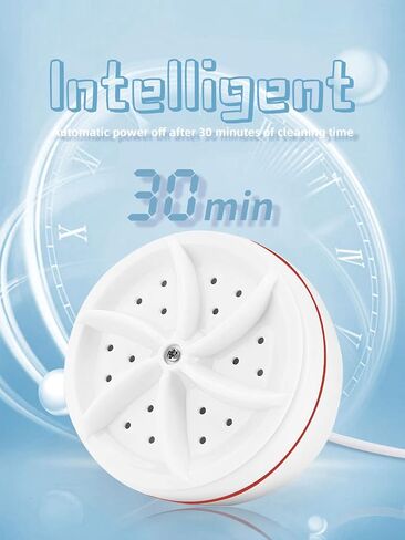 Portable Washing Machine Mini Washer Mini Dishwasher Ultrasonic Turbo Disinfection with USB, Suitable for Home, Business, Travel, College Room, RV, Apartment in Saudi Arabia