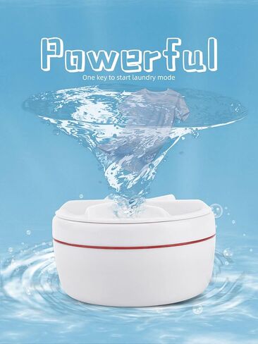 Portable Washing Machine Mini Washer Mini Dishwasher Ultrasonic Turbo Disinfection with USB, Suitable for Home, Business, Travel, College Room, RV, Apartment in Saudi Arabia