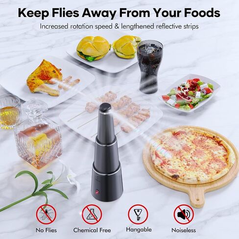 Grarg Food Fan for Tables, Rechargeable Table Fans for Indoor/Outdoor, Table Top Picnic Fan with 3 Height Retractable & Speed Adjustment, Outdoor Fan for Picnic, BBQ, Travel- 4PCS in Saudi Arabia