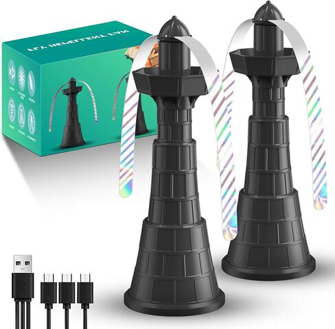 مروحة طعام سيكلينور للطاولات - مروحة طعام قابلة لإعادة الشحن 3 في 1 شحن USB مع شفرات ناعمة آمنة للمس لطاولة المطاعم الداخلية والخارجية، والشواء، والحفلات، والسفر (عبوة من قطعتين) in Kuwait