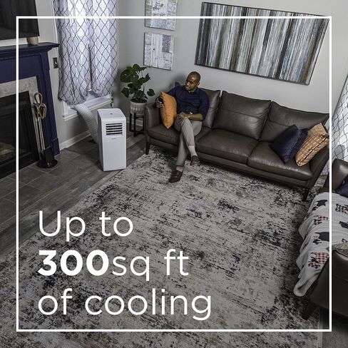 مكيف هواء وستنجهاوس 12000 وحدة حرارية بريطانية محمول للغرف التي تصل مساحتها إلى 400 قدم مربع، مكيف هواء محمول مع مزيل رطوبة منزلي، تطبيق ذكي، مروحة 3 سرعات، مؤقت قابل للبرمجة، جهاز تحكم عن بعد، مجموعة نوافذ، أبيض in Kuwait