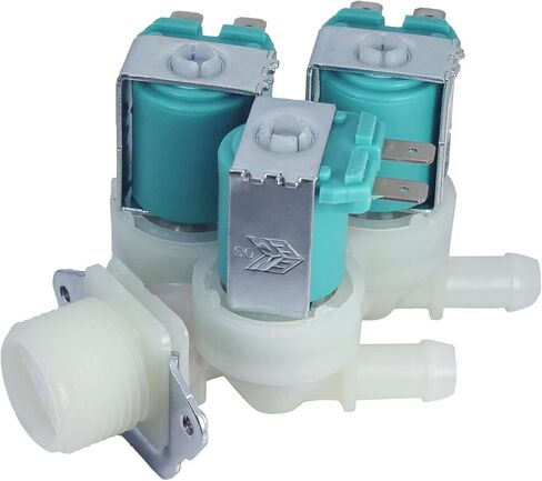 ترقية 5221ER1003A 5220FR2075L (OEM) استبدال صمام مدخل المياه للغسالة 5221ER1003D 5221ER1003C 5221ER1003F المتوافق مع Kenmore LG صمام مدخل المياه مجموعة صمامات مدخل المياه - ضمان الجودة لمدة عامين in Kuwait