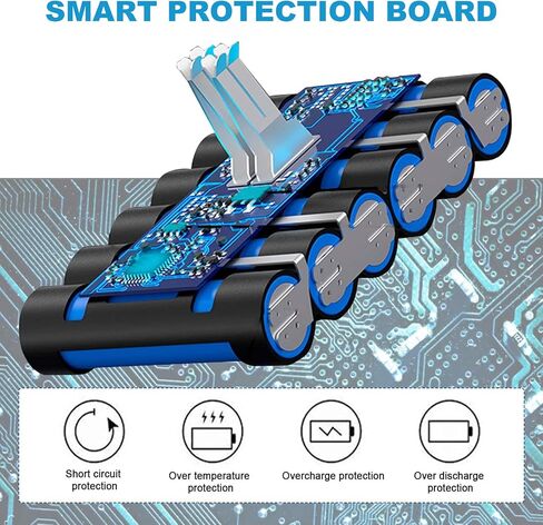 KUNKUN 21.6V 4.5Ah V8 استبدال البطارية لبطارية SV10 215681 V8 الحيوان V8 المطلق V8 رقيق V8 موتورهيد V8 ألياف الكربون اللاسلكية عصا بطاريات المكنسة الكهربائية in Kuwait