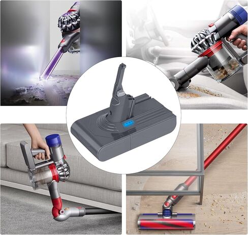 KUNKUN 21.6V 4.5Ah V8 استبدال البطارية لبطارية SV10 215681 V8 الحيوان V8 المطلق V8 رقيق V8 موتورهيد V8 ألياف الكربون اللاسلكية عصا بطاريات المكنسة الكهربائية in Kuwait