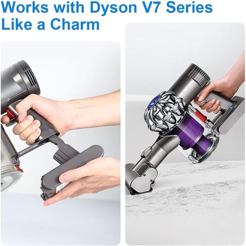 TeenPower ترقية 5000 مللي أمبير 21.6 فولت بطارية ليثيوم بديلة V7، متوافقة مع V7 DC59 DC58 DC61 DC72 DC74 DC62 الحيوان المطلق 595 650 770 880 SV03 مكنسة كهربائية محمولة in Kuwait