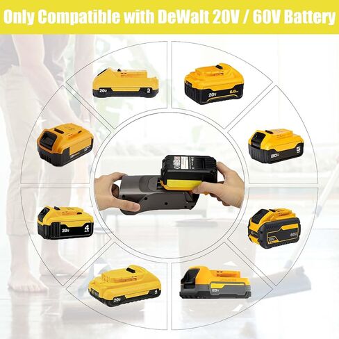 Replacement Adapter for Dew0lt 20V 60V Battery Convert to for Shark XSBT620 XSBT750 XSBT700 Battery, Compatible with SharkIZ462H IZ463H IZ201 IZ251 IZ482H IZ483H UZ365H IZ362H Series Vacuum Cleaners in Saudi Arabia