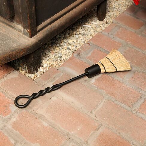 Minuteman International Rope Handle Single, Mini Brush Fireplace Tool, Mini 18-in, Black in Saudi Arabia