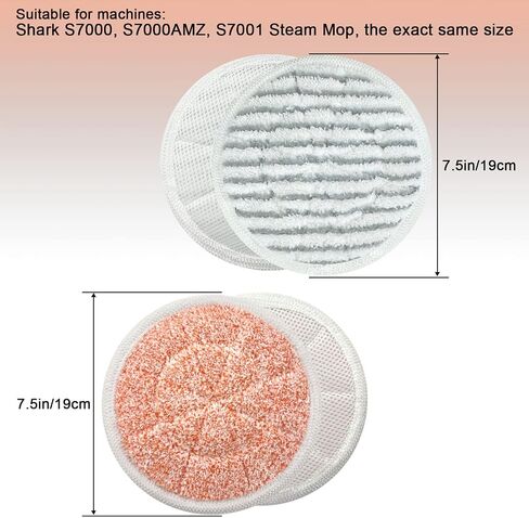 Upgrade S7001 Replacement Steam Mop 10 Packs Compatible with Shark S7000 S7000AMZ S7001 S7001TGT S7000 S7201 S7005 S7020 S8201 Steam Mop,Shark Steam and Scrub Pads in Kuwait