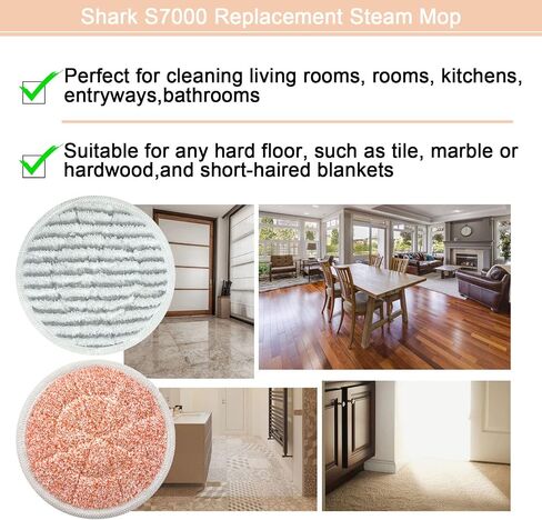 Upgrade S7001 Replacement Steam Mop 10 Packs Compatible with Shark S7000 S7000AMZ S7001 S7001TGT S7000 S7201 S7005 S7020 S8201 Steam Mop,Shark Steam and Scrub Pads in Kuwait