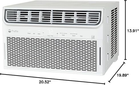 Profile AHTR14AC GE Inverter 14,000, WiFi Enabled, Ultra Quiet, Efficient for Large Rooms, Easy Installation with Included Kit, 14K AC Unit, Energy Star, White Window Air Conditioner, 13500 BTU in Kuwait