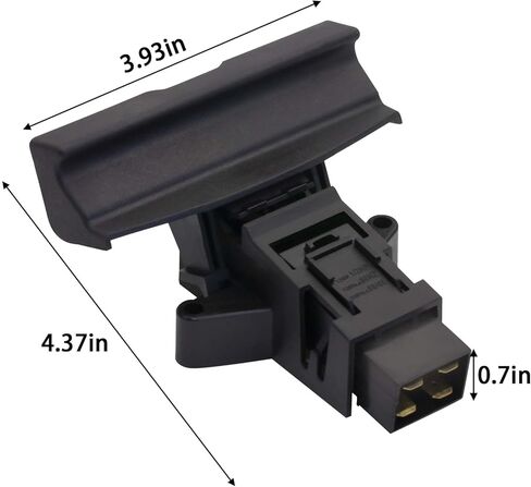 مجموعة مزلاج 5304517280 مخصصة لفريجيدير، كينمور 5304517278 مزلاج باب غسالة الأطباق AP6783178 5304517278، 5304500345، 5304500348، 4840185، PS12585637 in Kuwait