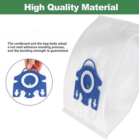 12 عبوة من أكياس مكنسة كهربائية AirClean 3D GN بديلة لـ Miele GN، Classic C1، كاملة C1 C2 C3، 12 كيسًا و4 مجموعات من فلاتر ما قبل المحرك وما بعد المحرك in Saudi Arabia