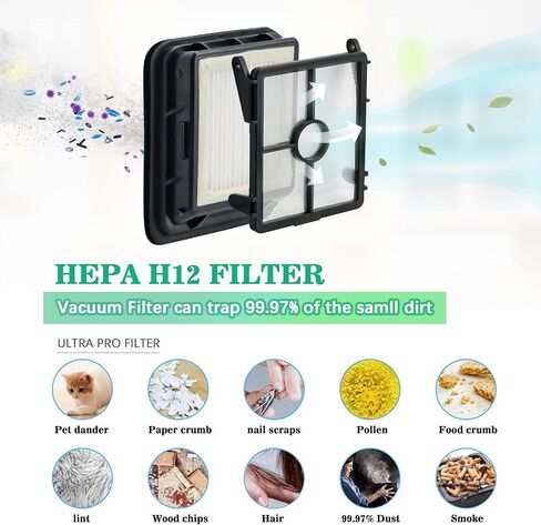 2460 Pet Pro استبدال أسطوانة الفرشاة متعددة الأسطح واستبدال المرشحات لأجزاء Bissell Crosswave Pet Pro وBissell Crosswave 2306A، 2306، 2303، 2306P، 1785 Series Vacuum (3 عبوات 2460 لفات فرشاة Crosswave و3 عبوات 1866 مرشحات) in Kuwait