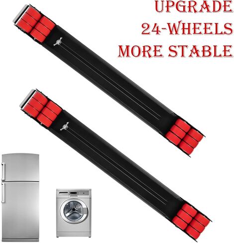 2 Pack Heavy Duty Extensible Appliance Rollers, Adjustable Washing Machine Base Washer Dryer Pedestals Wheels, Easy Sliders Appliance Movers for Refrigerators, Dishwashers, Max Load 500KG (Silver) in Saudi Arabia